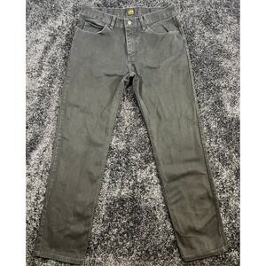 Lee Regular Fit Jeans Men's 34x32 Black Denim Pants